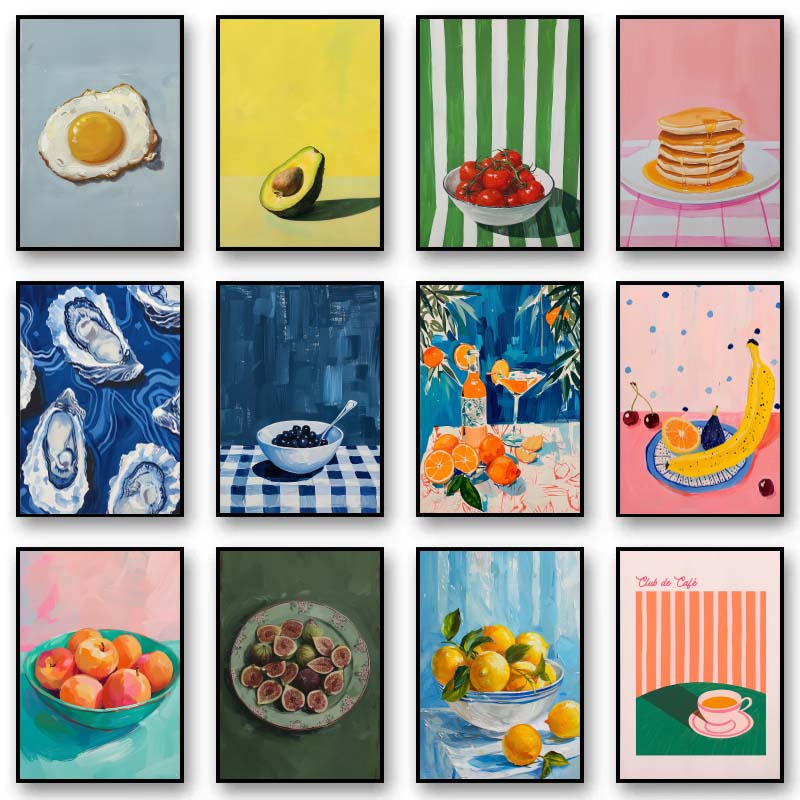 Photography Food - Vintage Dining Fruit Orange Avocado Tomato