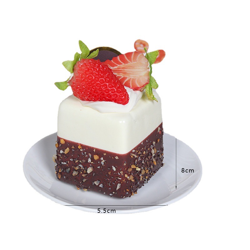1PC Artificial Fruit Cake Bisc - Photography Food review and price