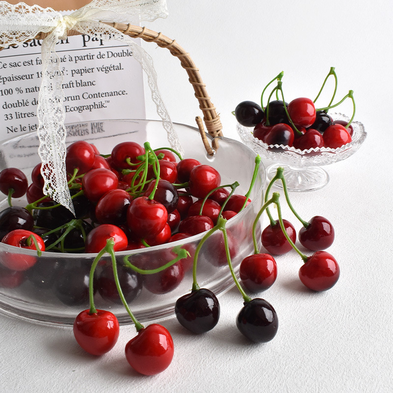 10Pcs Artificial Cherry Fake F - Photography Food review and price